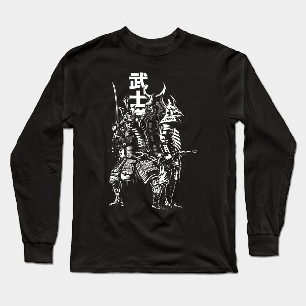 Samurai Long Sleeve T-Shirt by Black Tee Inc